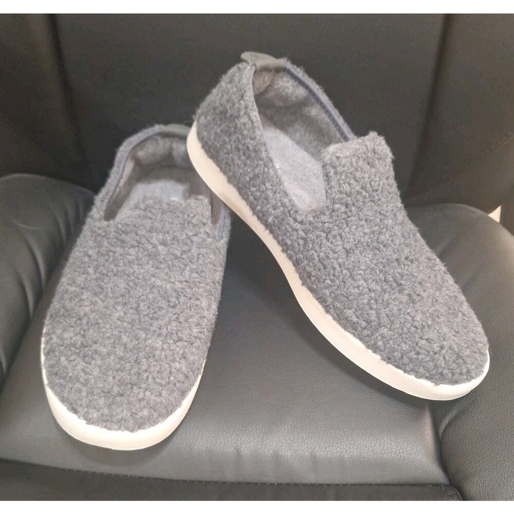 Allbirds Slip On Merino Wool Loungers Gray & Cream Women’s Size 9